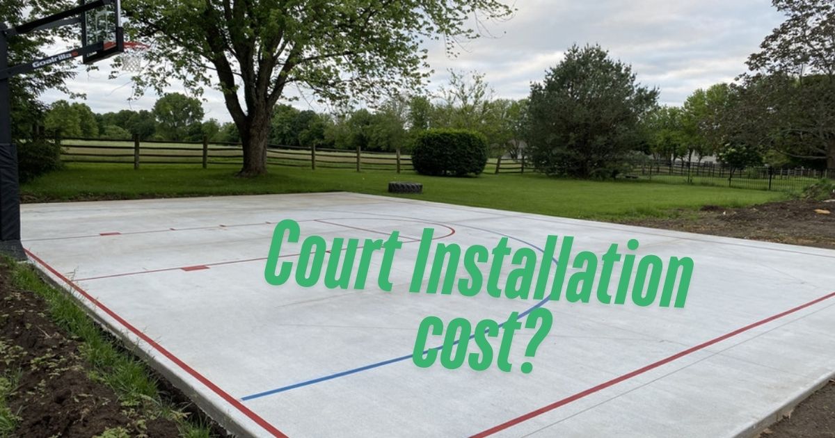 basketball court installation by procourt